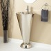 Naiture Nickel-plated Copper Pedestal Bathroom Sink Without Drain - B01JGBX4U6